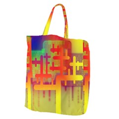 Code Binary System Giant Grocery Tote by Wegoenart