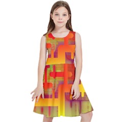 Code Binary System Kids  Skater Dress by Wegoenart