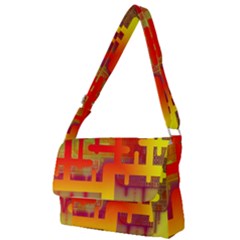 Code Binary System Full Print Messenger Bag (s) by Wegoenart