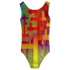 Code Binary System Kids  Cut-out Back One Piece Swimsuit by Wegoenart