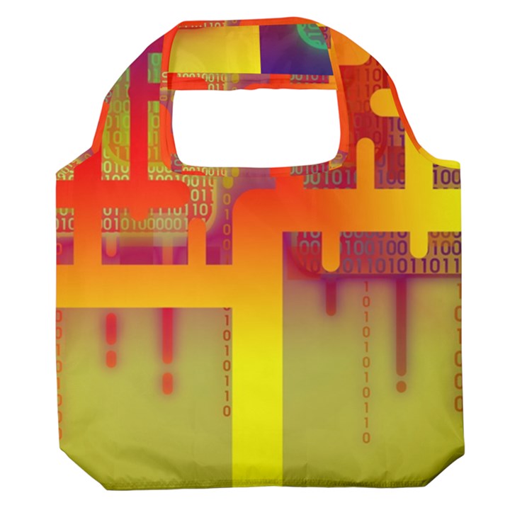 Code Binary System Premium Foldable Grocery Recycle Bag