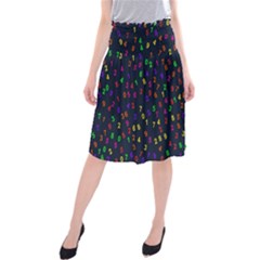 Number Digit Learning Education Midi Beach Skirt by Wegoenart