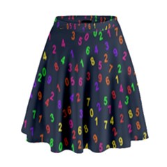 Number Digit Learning Education High Waist Skirt by Wegoenart