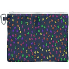 Number Digit Learning Education Canvas Cosmetic Bag (xxxl) by Wegoenart