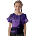 Eiffel Tower Paris-nigh Silhouette Kids  Cut Out Flutter Sleeves View1