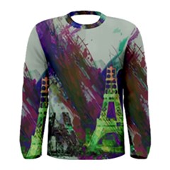 Eiffel Tower Paris France Europe Men s Long Sleeve Tee by Wegoenart