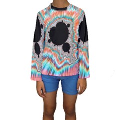 Fractal Abstract Background Kids  Long Sleeve Swimwear by Wegoenart