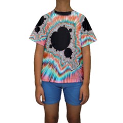 Fractal Abstract Background Kids  Short Sleeve Swimwear by Wegoenart