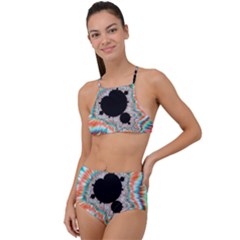 Fractal Abstract Background High Waist Tankini Set by Wegoenart