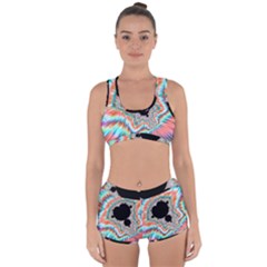 Fractal Abstract Background Racerback Boyleg Bikini Set by Wegoenart