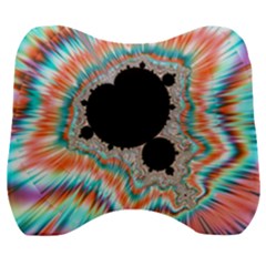 Fractal Abstract Background Velour Head Support Cushion by Wegoenart