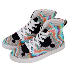 Fractal Abstract Background Men s Hi-top Skate Sneakers by Wegoenart