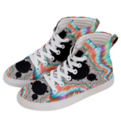 Fractal Abstract Background Women s Hi-top Skate Sneakers by Wegoenart