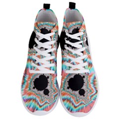 Fractal Abstract Background Men s Lightweight High Top Sneakers by Wegoenart