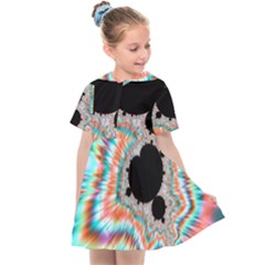 Fractal Abstract Background Kids  Sailor Dress by Wegoenart