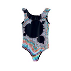 Fractal Abstract Background Kids  Frill Swimsuit by Wegoenart