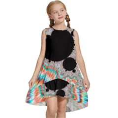 Fractal Abstract Background Kids  Frill Swing Dress by Wegoenart