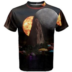 Eye Of Sauron Space Mushroom Moon Men s Cotton Tee by Wegoenart