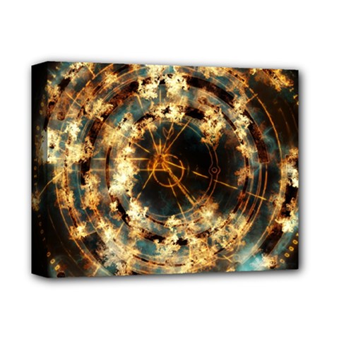 Science Fiction Background Fantasy Deluxe Canvas 14  X 11  (stretched) by Wegoenart