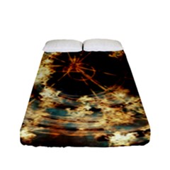 Science Fiction Background Fantasy Fitted Sheet (full/ Double Size) by Wegoenart