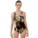 Science Fiction Background Fantasy Cut-Out Back One Piece Swimsuit View1