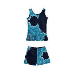 Mandelbrot Apple Fractal Abstract Kids  Boyleg Swimsuit by Wegoenart