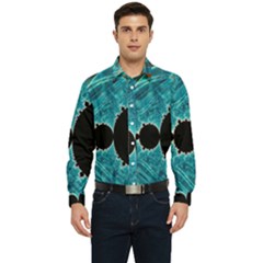 Mandelbrot Apple Fractal Abstract Men s Long Sleeve  Shirt by Wegoenart