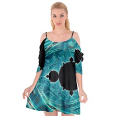 Mandelbrot Apple Fractal Abstract Cutout Spaghetti Strap Chiffon Dress by Wegoenart