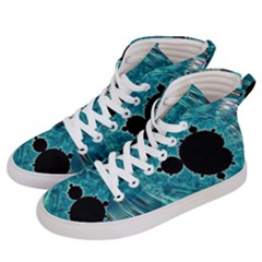 Mandelbrot Apple Fractal Abstract Women s Hi-top Skate Sneakers by Wegoenart