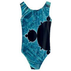 Mandelbrot Apple Fractal Abstract Kids  Cut-out Back One Piece Swimsuit by Wegoenart