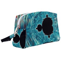 Mandelbrot Apple Fractal Abstract Wristlet Pouch Bag (large) by Wegoenart