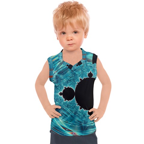 Mandelbrot Apple Fractal Abstract Kids  Sport Tank Top by Wegoenart