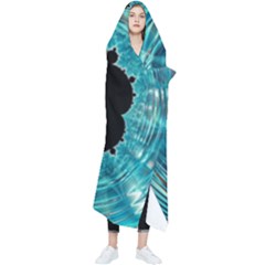 Mandelbrot Apple Fractal Abstract Wearable Blanket by Wegoenart