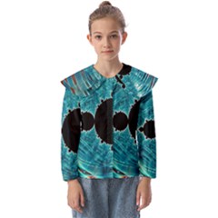 Mandelbrot Apple Fractal Abstract Kids  Peter Pan Collar Blouse by Wegoenart