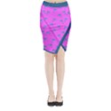 Pink and blue, cute dolphins pattern, animals theme Midi Wrap Pencil Skirt View1