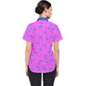 Pink and blue, cute dolphins pattern, animals theme Women s Short Sleeve Shirt View2