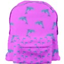 Pink and blue, cute dolphins pattern, animals theme Giant Full Print Backpack View1