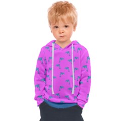 Pink And Blue, Cute Dolphins Pattern, Animals Theme Kids  Overhead Hoodie by Casemiro