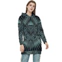 Abstract Art Fractal Artwork Women s Long Oversized Pullover Hoodie View1