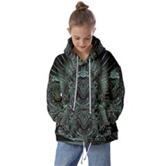 Abstract Art Fractal Artwork Kids  Oversized Hoodie