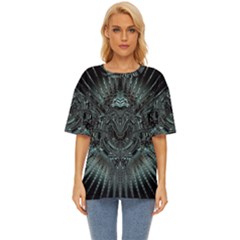 Abstract Art Fractal Artwork Oversized Basic Tee