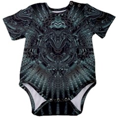 Abstract Art Fractal Artwork Baby Short Sleeve Onesie Bodysuit by Pakrebo