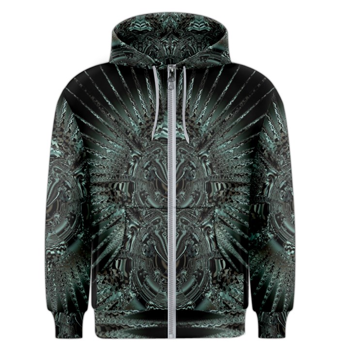 Abstract Art Fractal Artwork Men s Zipper Hoodie