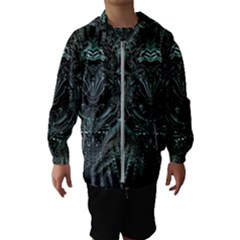 Abstract Art Fractal Artwork Kids  Hooded Windbreaker