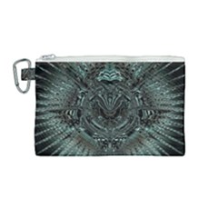 Abstract Art Fractal Artwork Canvas Cosmetic Bag (medium) by Pakrebo