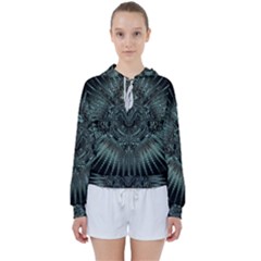 Abstract Art Fractal Artwork Women s Tie Up Sweat