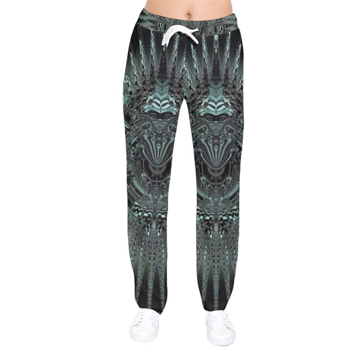 Abstract Art Fractal Artwork Women velvet Drawstring Pants