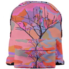 Tree Landscape Abstract Nature Colorful Scene Giant Full Print Backpack by danenraven