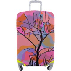 Tree Landscape Abstract Nature Colorful Scene Luggage Cover (large) by danenraven