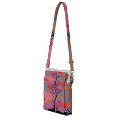 Tree Landscape Abstract Nature Colorful Scene Multi Function Travel Bag by danenraven